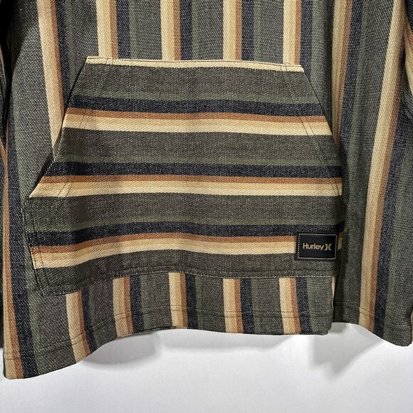 Hurley OG Drawstring Hooded Poncho Long Sleeves Kangaroo Pocket Size‎ L - Picture 5 of 15